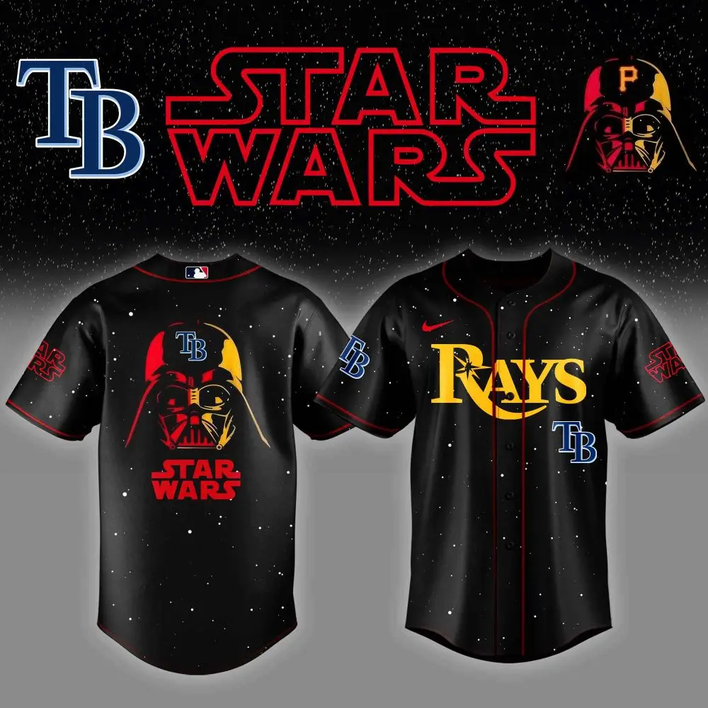 Tampa Bay Rays X Star Wars Night Custom Baseball Jersey Tampa Bay Rays X Star Wars Night Custom Baseball Jersey - Image 1
