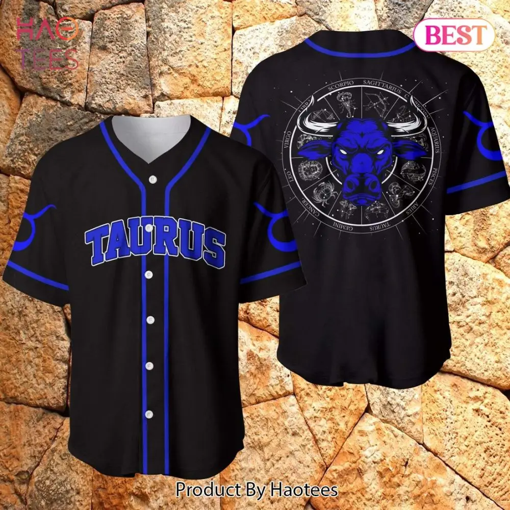 Taurus Zodiac Baseball Jersey - Stylish Astrology Design For Taurus Fans