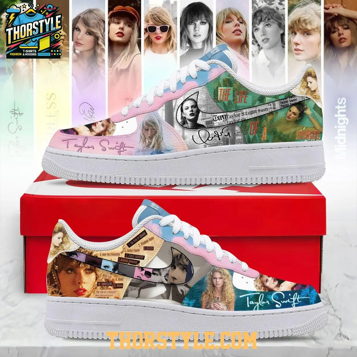 Taylor Swift 1989-2026 The Journey Of An Icon Personalized Air Force 1 Shoes
