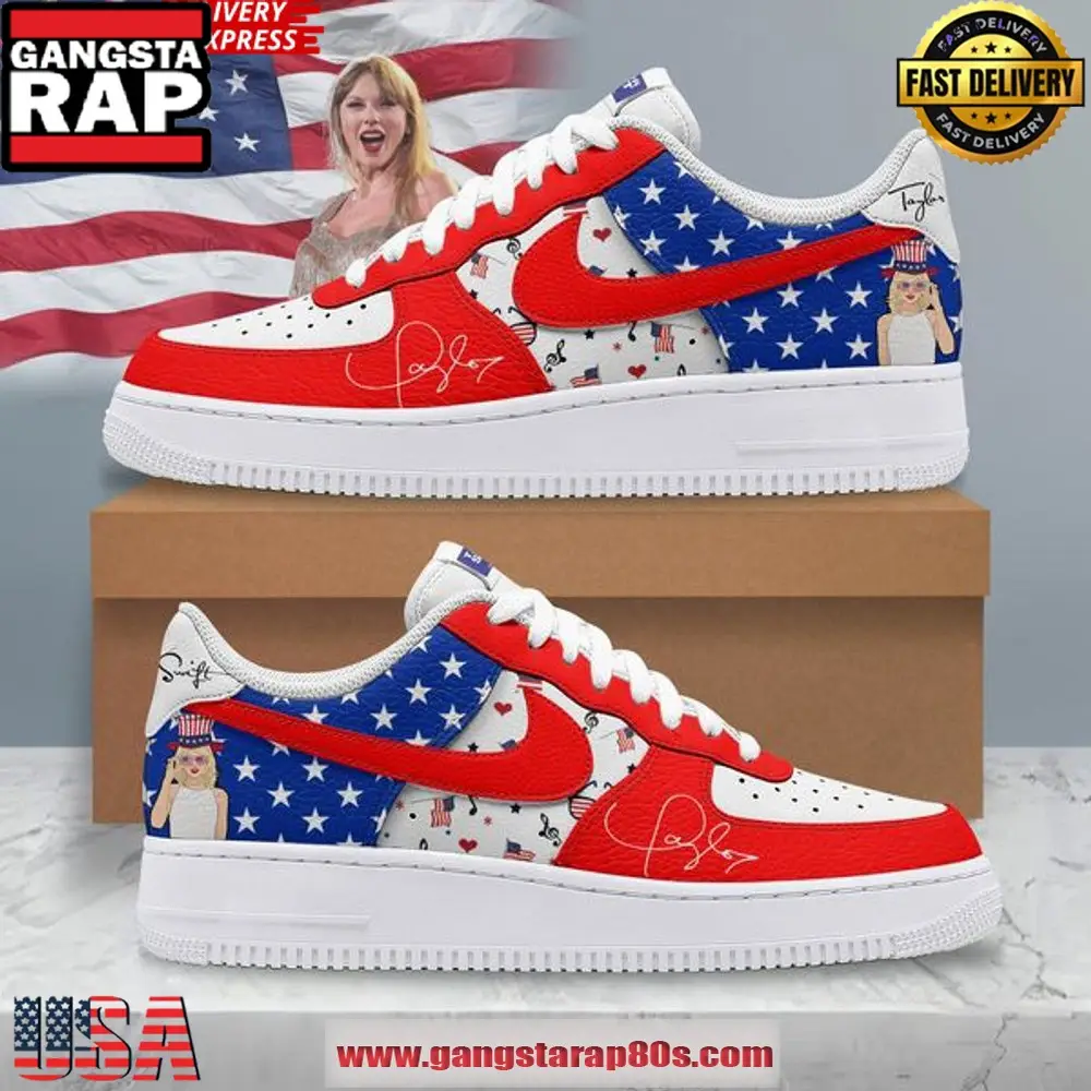 Taylor Swift 1989 Save American Again Air Force 1 Sneakers Shoes