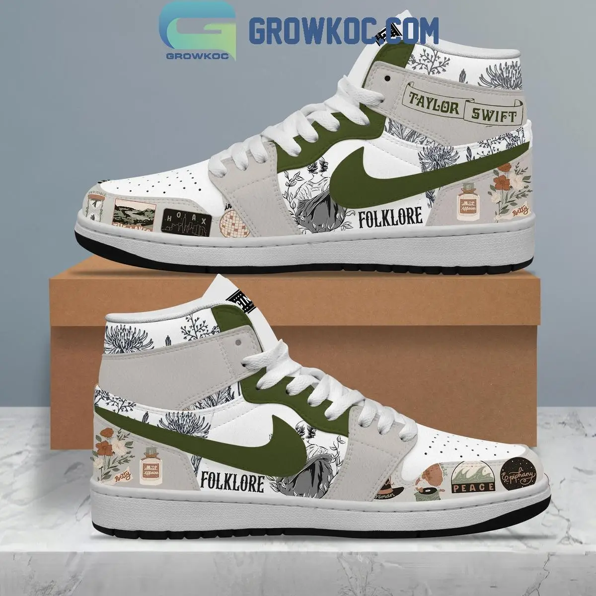 Taylor Swift Folklore Love Song Air Jordan 1 Shoes