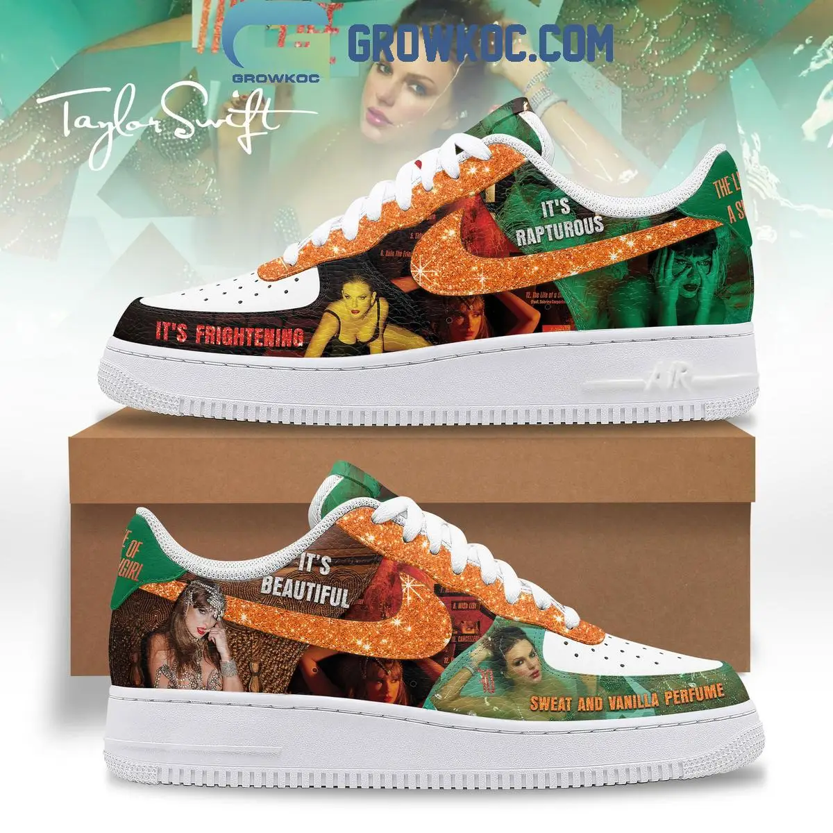 Taylor Swift The Life Of A Showgirl Air Force 1 Shoes
