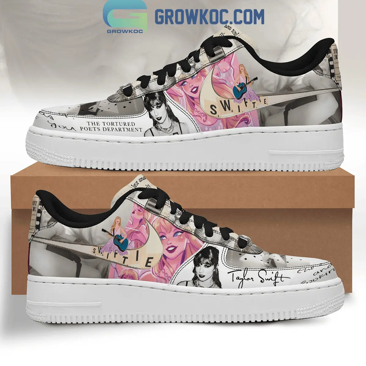 Taylor Swift TTPD Fair In Love And Poetry Air Force 1 Shoes