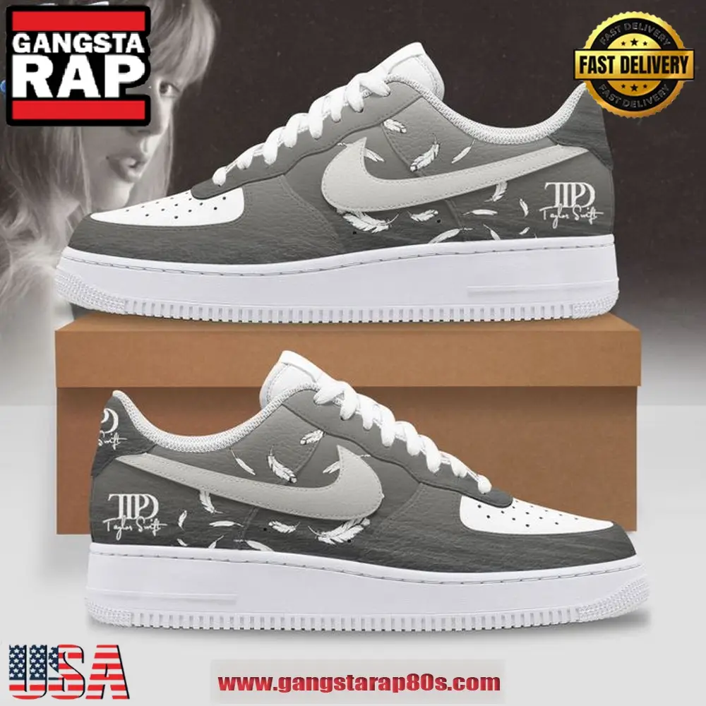 Taylor Swift TTPD Limited Edition Air Force 1 Running Sneakers Shoes Taylor Swift TTPD Limited Edition Air Force 1 Running Sneakers Shoes - Image 1