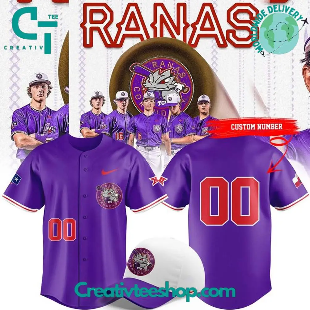 Tcu Horned Frogs Ranas Cornudas Special Purple Baseball Jersey