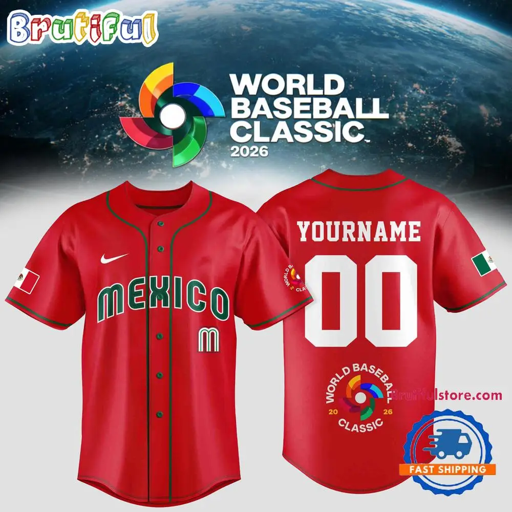 Team Mexico 2026 World Baseball Classic Pesonalized Red Jersey Shirt