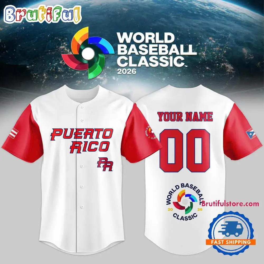 Team Puerto Rico 2026 World Baseball Classic Custom Jersey Shirt