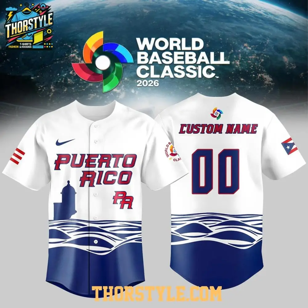 Team Puerto Rico 2026 World Baseball Classic Personalized Baseball Jersey Team Puerto Rico 2026 World Baseball Classic Personalized Baseball Jersey - Image 1