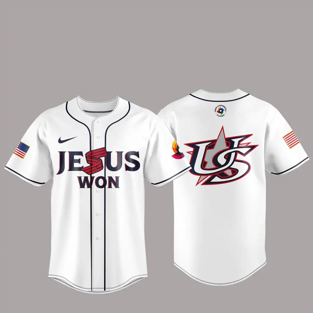 Team USA x JS 2026 World Baseball Classic White Baseball Jersey - Tazila