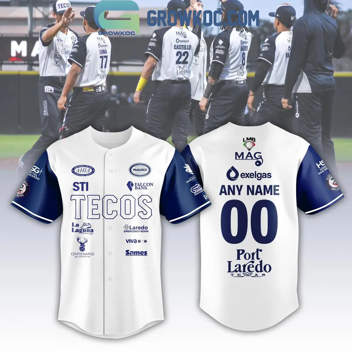 Tecolotes De Los Dos Laredos 2024 Mexico Personalized Baseball Jersey