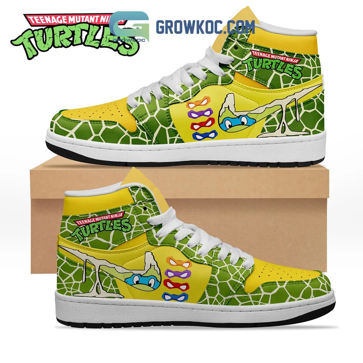 Teenage Mutant Ninja Turtles Air Jordan 1 Shoes Teenage Mutant Ninja Turtles Air Jordan 1 Shoes - Image 1