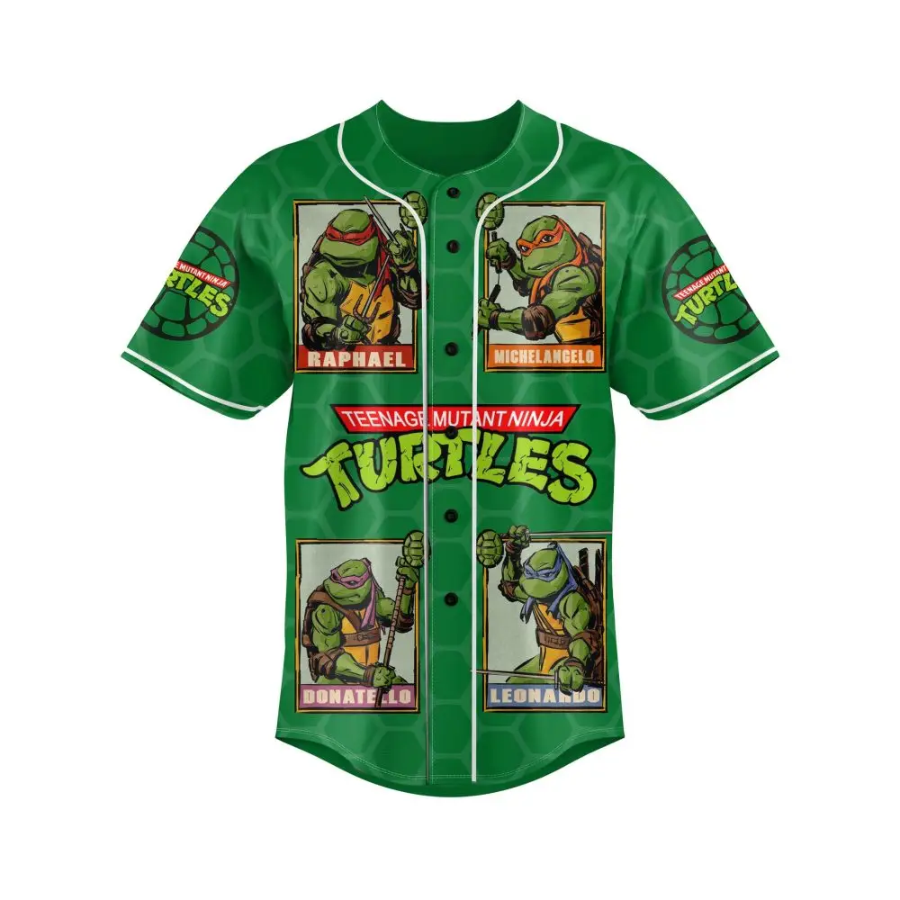 Teenage Mutant Ninja Turtles Baseball Jersey - Vibrant Green, Fan Favorite Design
