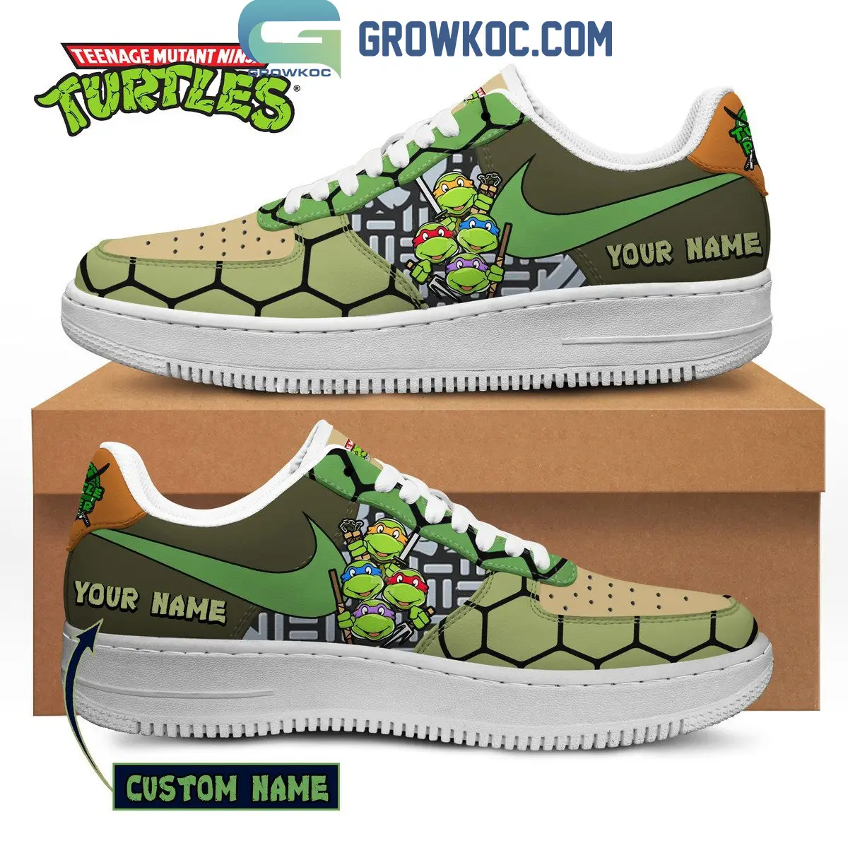 Teenage Mutant Ninja Turtles Hero Personalized Air Force 1 Shoes