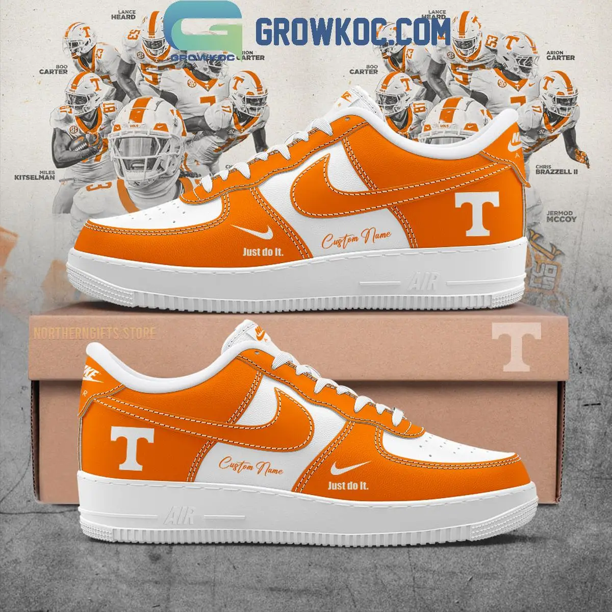Tennessee Volunteers Welcome The New Season 2025 Air Force 1 Shoes