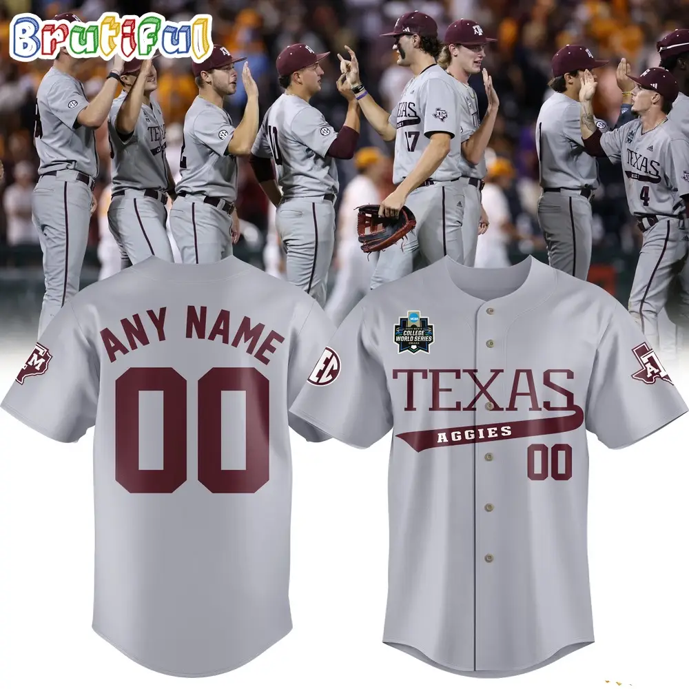 Texas A&M Aggies 2024 Ncaa Baseball Men'S College World Series Omaha Jersey Shirt