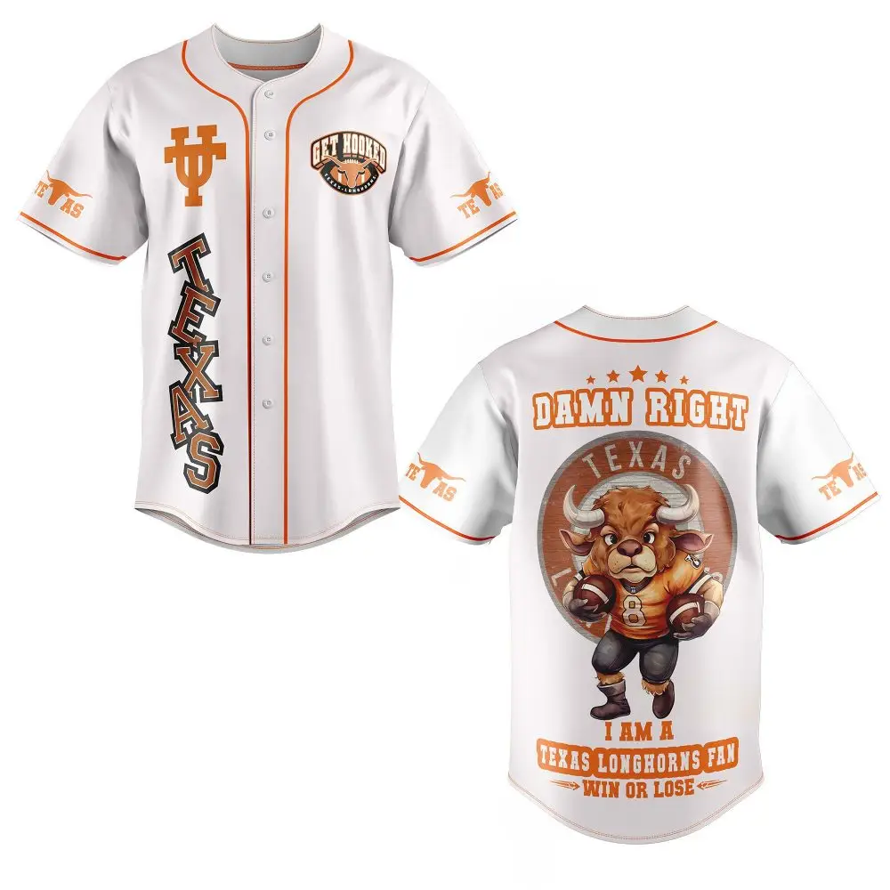 Texas Longhorns Fan Jersey – Celebrate Your Team Spirit In Style! Perfect For Game Day & Tailgating
