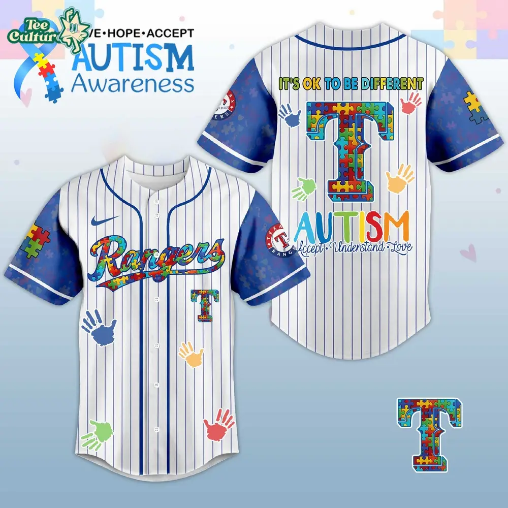 Texas Rangers Autism Awareness 2026 Special Edition Baseball Jersey
