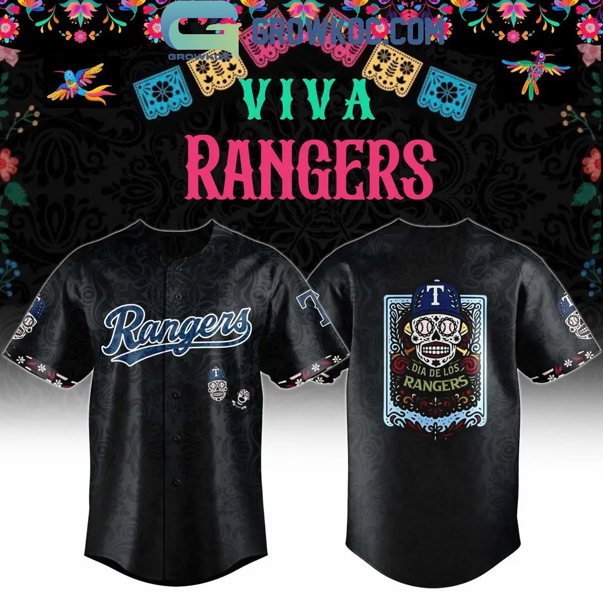 Texas Rangers Dia De Los Yankees Night 2025 Jersey