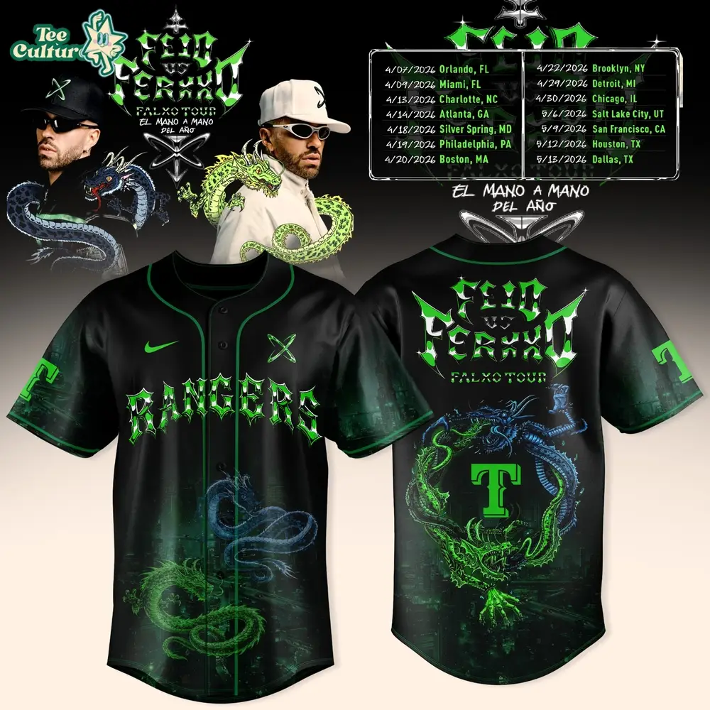 Texas Rangers FEID vs FERXXO Falxo Tour 2026 Special Edition Baseball Jersey