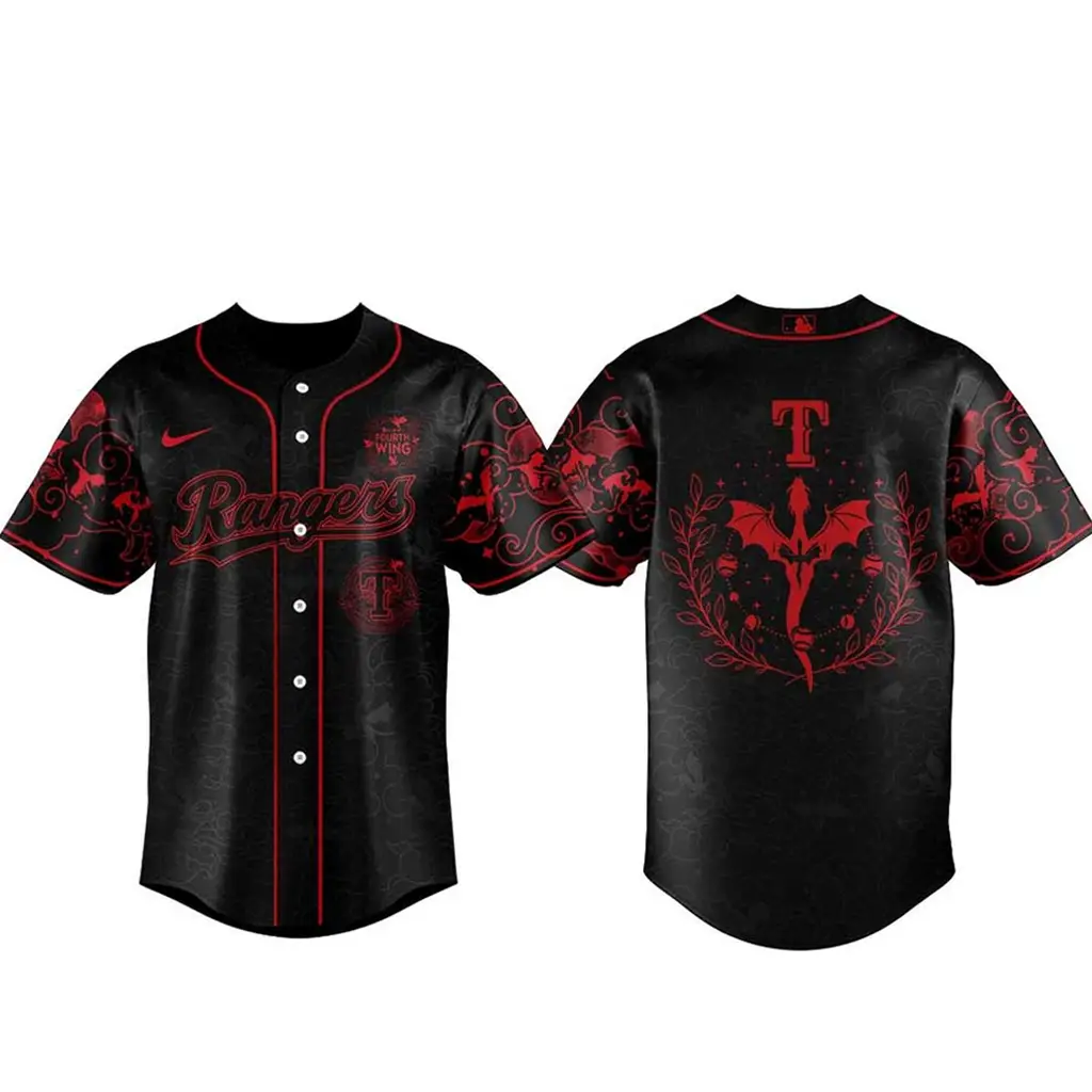 Texas Rangers Fourth Wings Night 2026 Game Baseball Jersey - Tazila