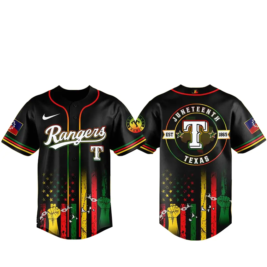 Texas Rangers Juneteenth Day 2026 Celebration Baseball Jersey - Tazila