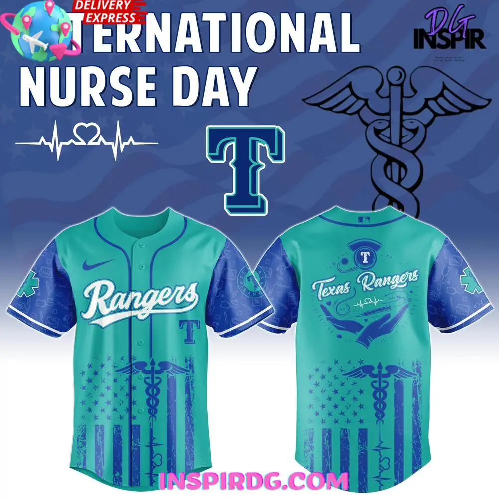 Texas Rangers Mlb X International Nurse 2025 Baseball Jersey