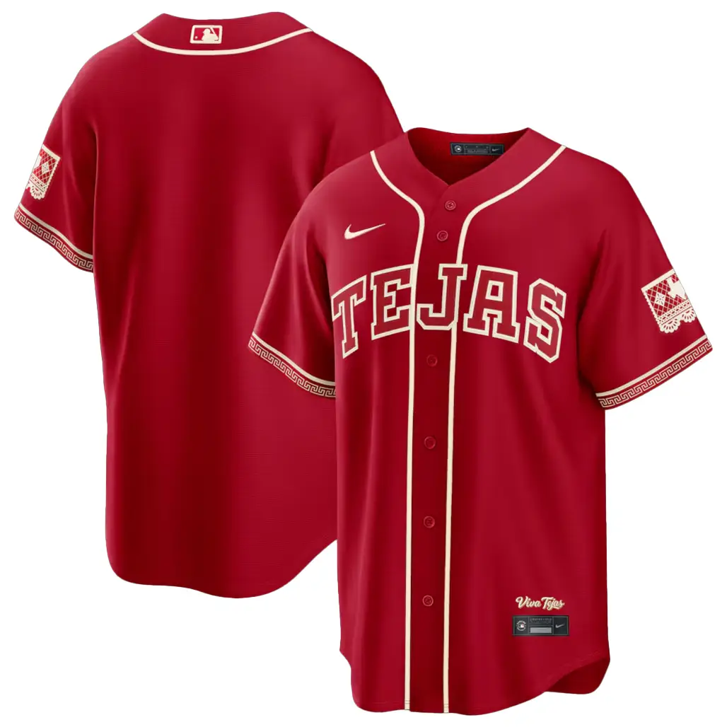 Texas Rangers Red 2026 City Connect Stadium Viva Tejas Baseball Jersey - Tazila