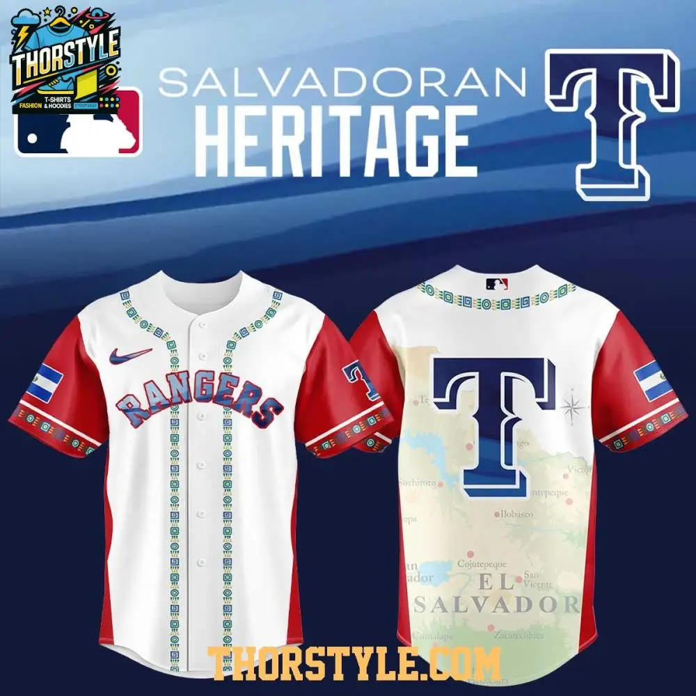 Texas Rangers Traditional Salvadoran El Salvador Heritage 2025 Baseball Jersey