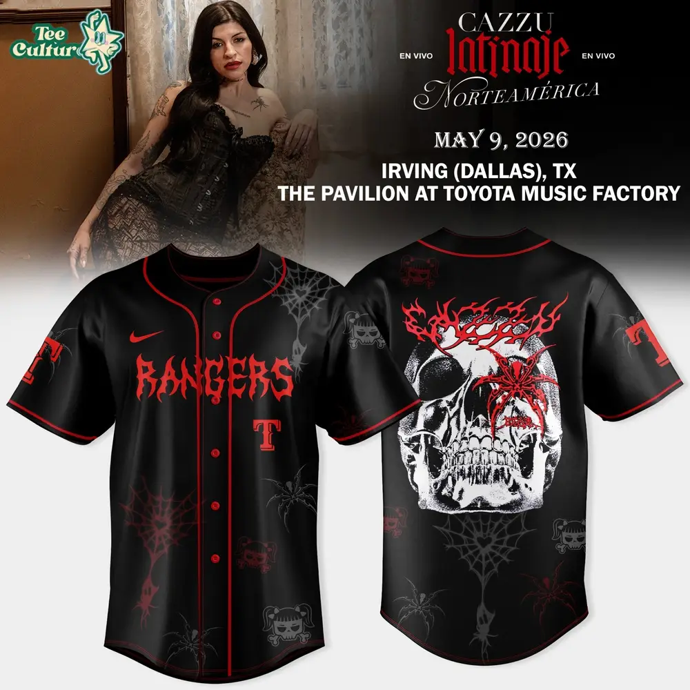 Texas Rangers x Cazzu Latinaje En Vivo Tour 2026 North America Exclusive Jersey