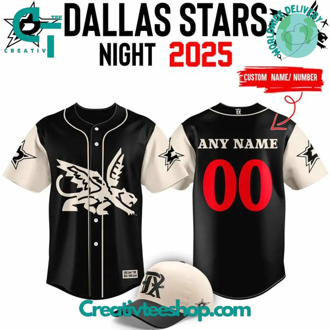 Texas Rangers X Dallas Stars Night Special Baseball Jersey