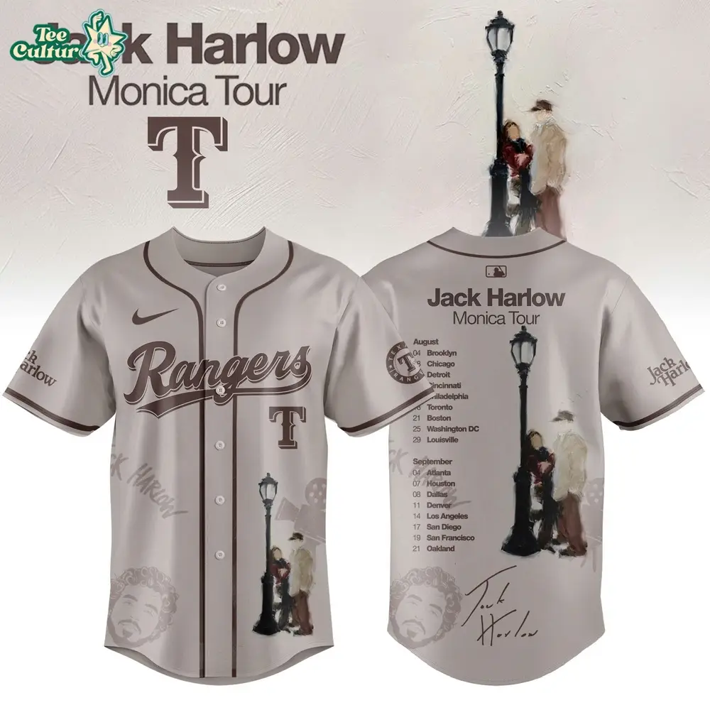 Texas Rangers x Jack Harlow “Monica Tour 2026” Limited Edition Jersey
