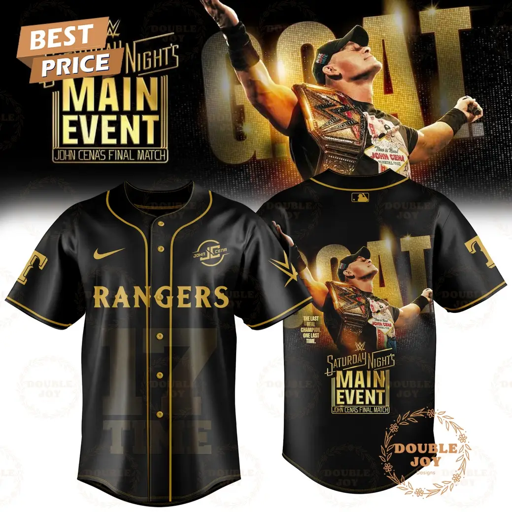 Texas Rangers x John Cena Final Match 2025 Baseball Jersey