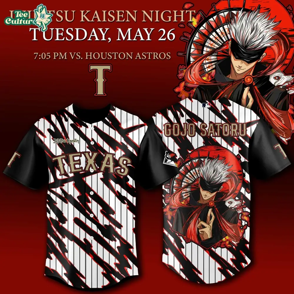 Texas Rangers x Jujutsu Kaisen Night 2026 Jersey – Gojo Limited Edition