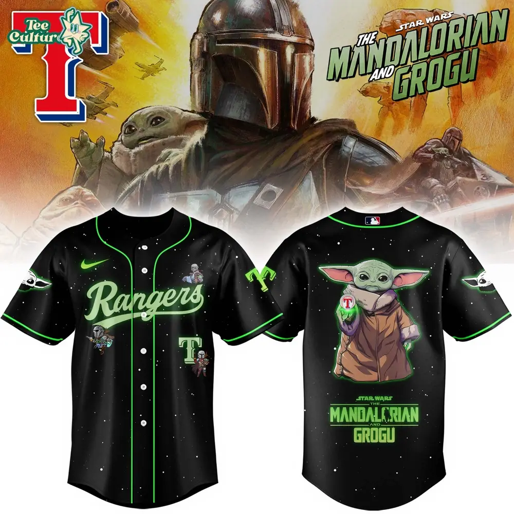 Texas Rangers x The Mandalorian & Grogu Limited Fan Baseball Jersey
