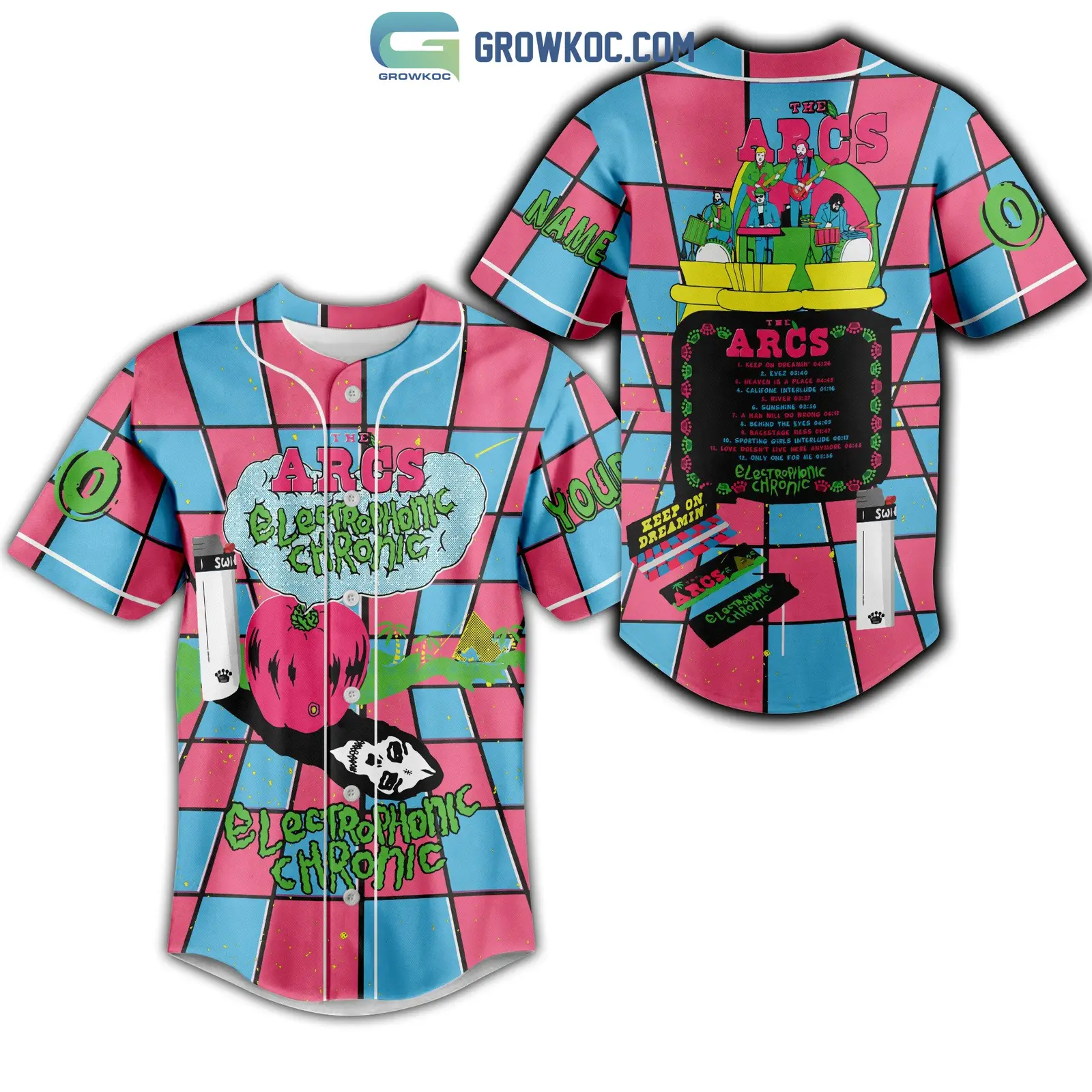 The Arcs Eletrophonic Chronic Personalized Baseball Jersey