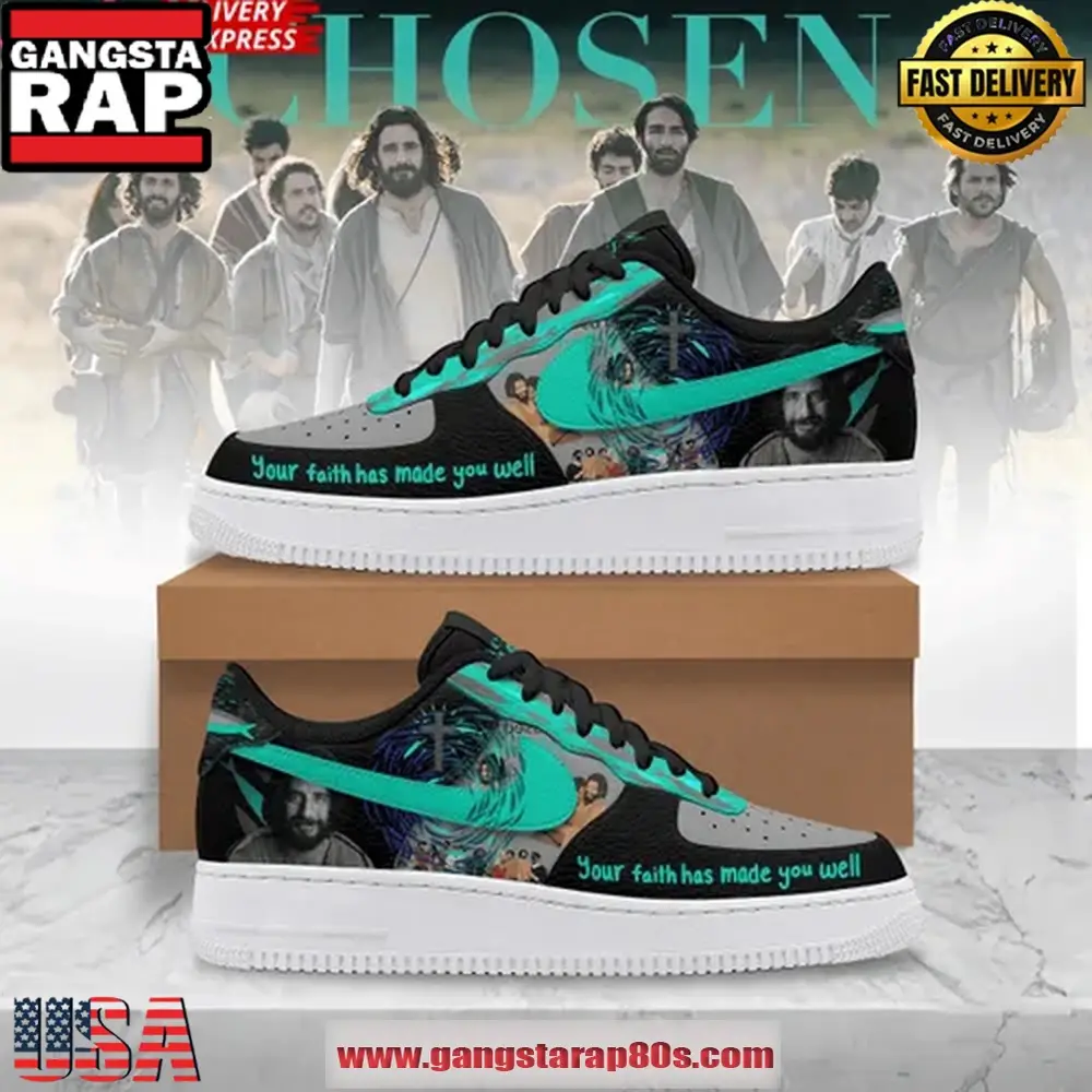 The Chosen Faith Well Limited Edition Air Force 1 Sneakers Shoes The Chosen Faith Well Limited Edition Air Force 1 Sneakers Shoes - Image 1
