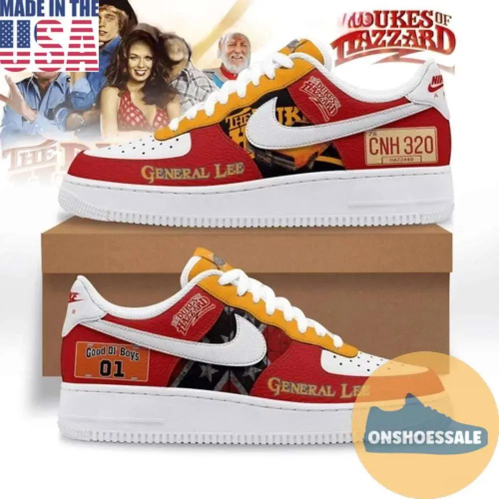 The Dukes Of Hazzard General Lee Air Force 1 Shoes, Gift For Fans - Best Gift Shoes