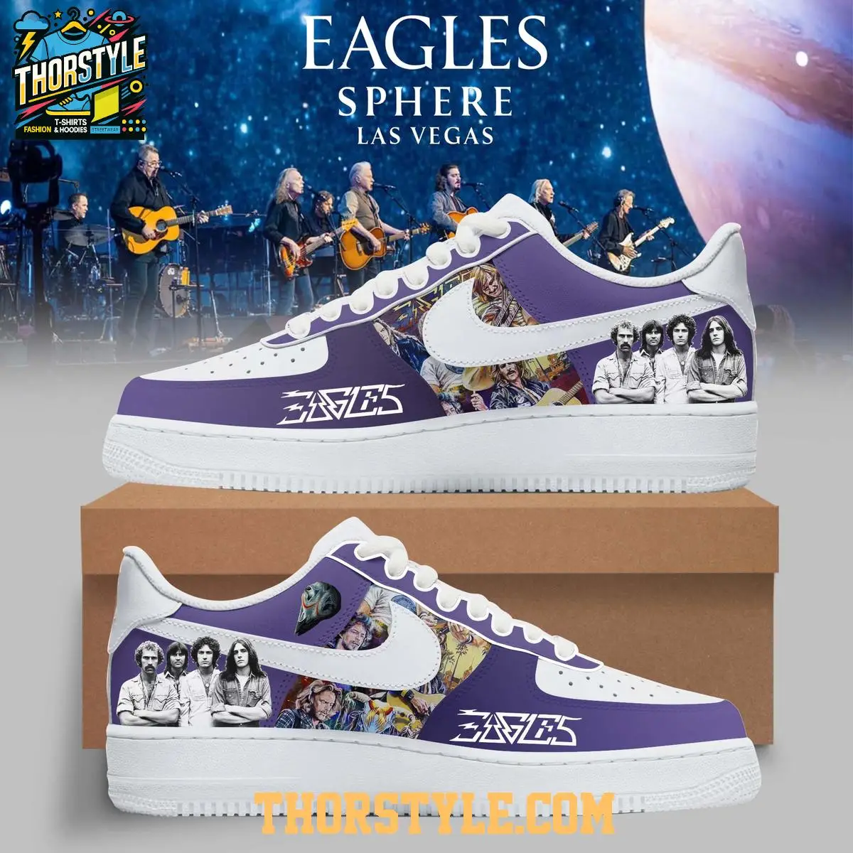The Eagles 2026 The Legacy Tour Personalized Air Force 1 Shoes