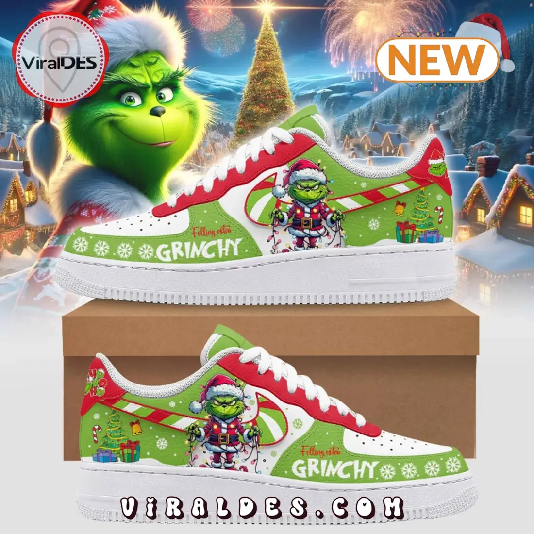 The Grinch - 2024 Christmas Grinchy Air Force 1