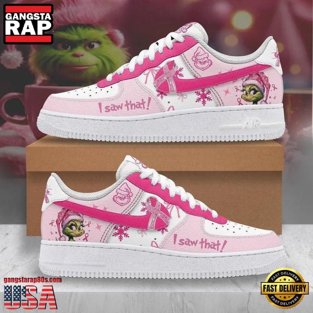 The Grinch In Christmas I Saw That Air Force 1 Shoes Sneakers