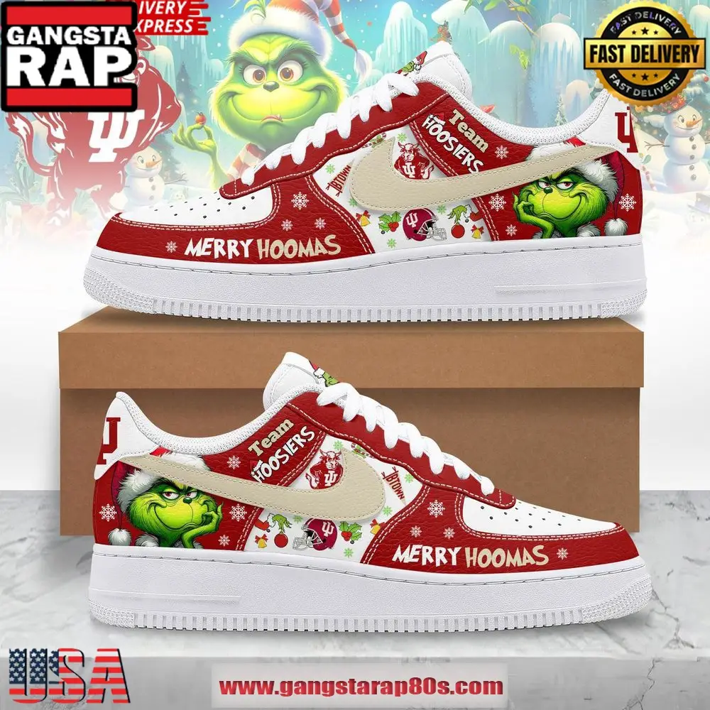 The Grinch x Indiana Hoosiers Limited Air Force 1 Running Sneakers