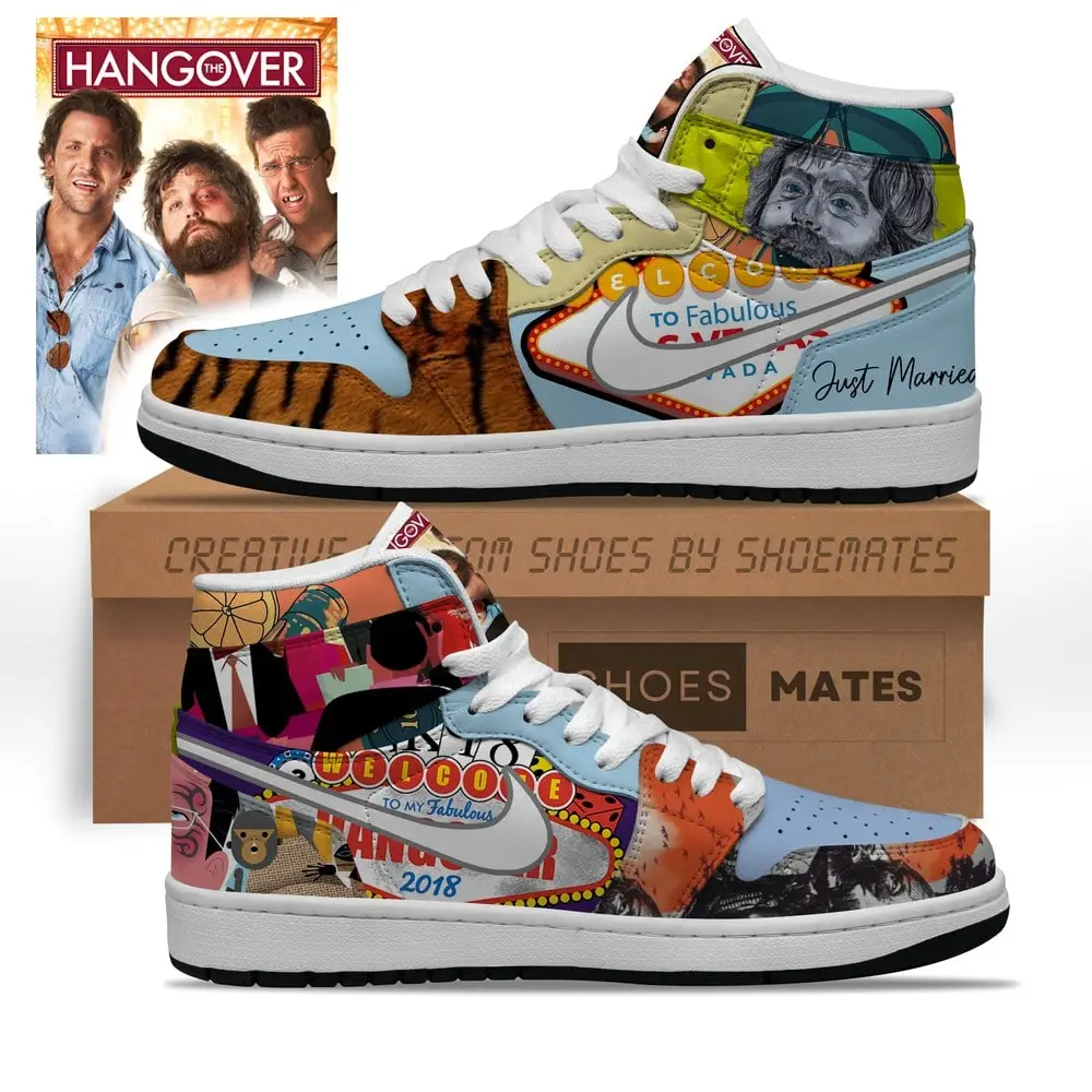 The Hangover Air Jordan 1 High Top Shoes