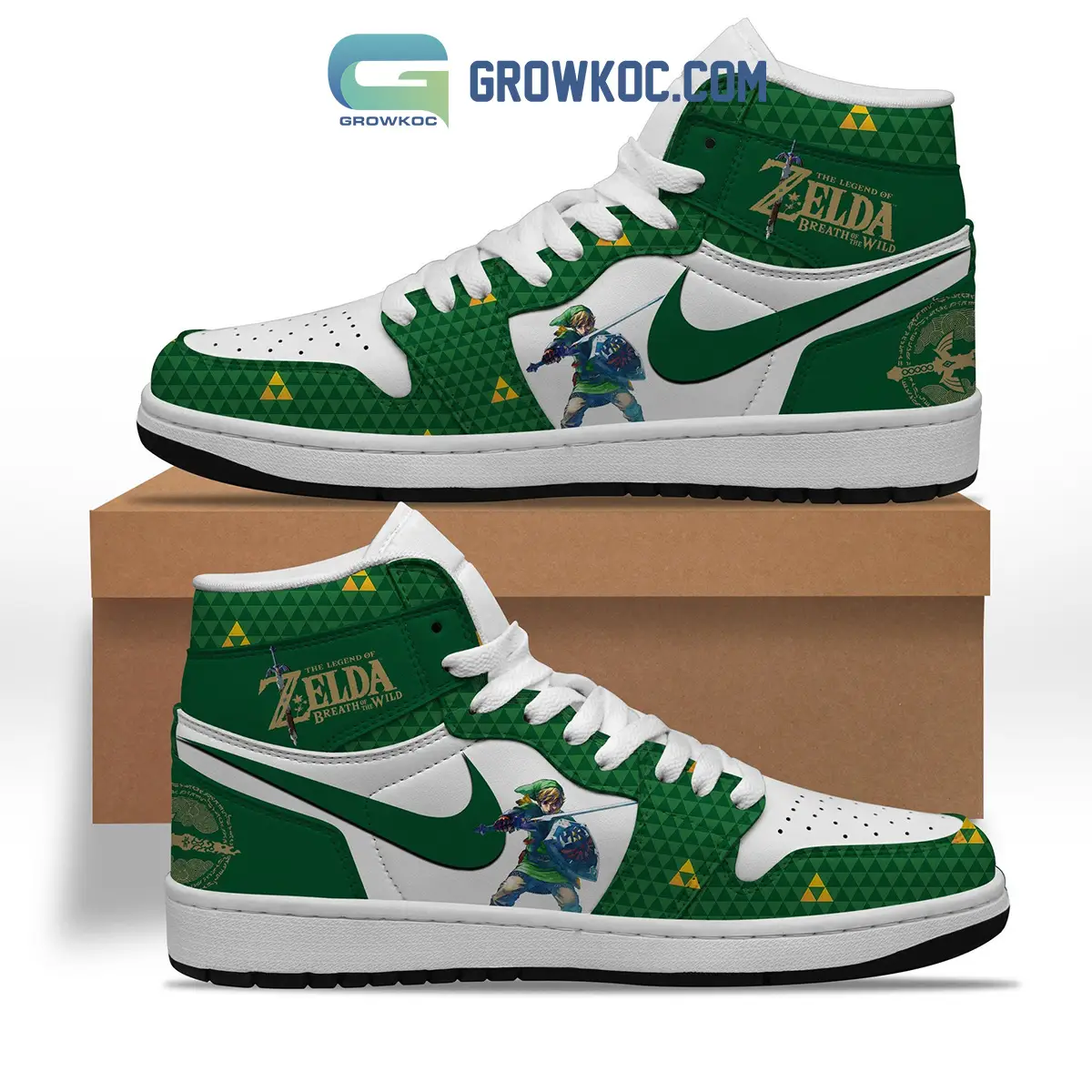 The Legend Of Zelda Breath Of The Wind Air Jordan 1 Shoes