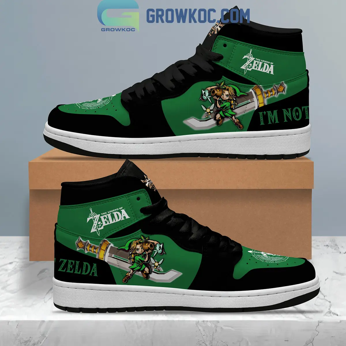 The Legend Of Zelda I'm Not Zelda Fan Air Jordan 1 Shoes