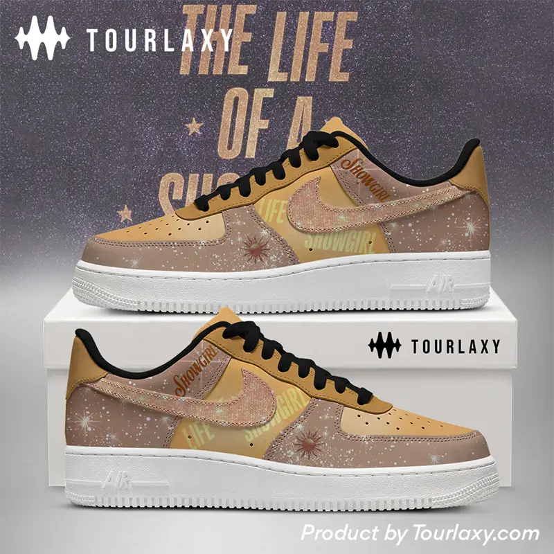 The Life Orange Taylor Swift Air Force 1 Print Shoes 