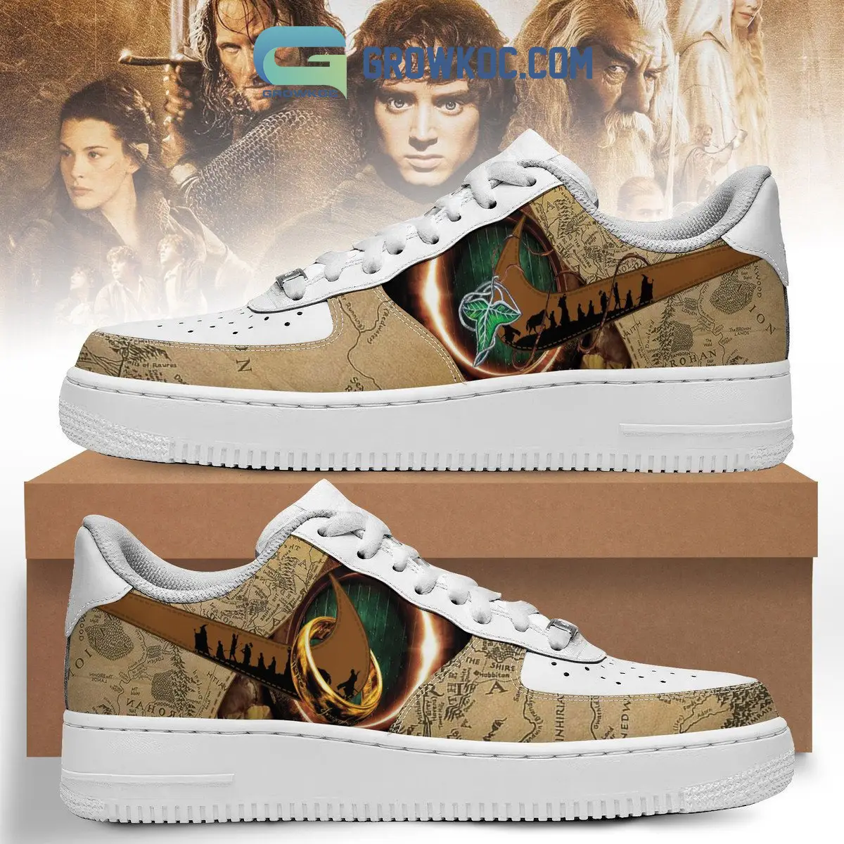 The Lord Of The Rings The Journey Of Heroes Air Force 1 Shoes The Lord Of The Rings The Journey Of Heroes Air Force 1 Shoes - Image 1