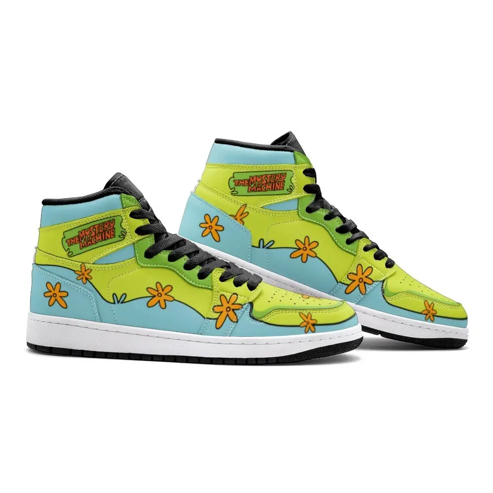 The Mystery Machine Scooby Doo Air Jordan 1 High Top Shoes
