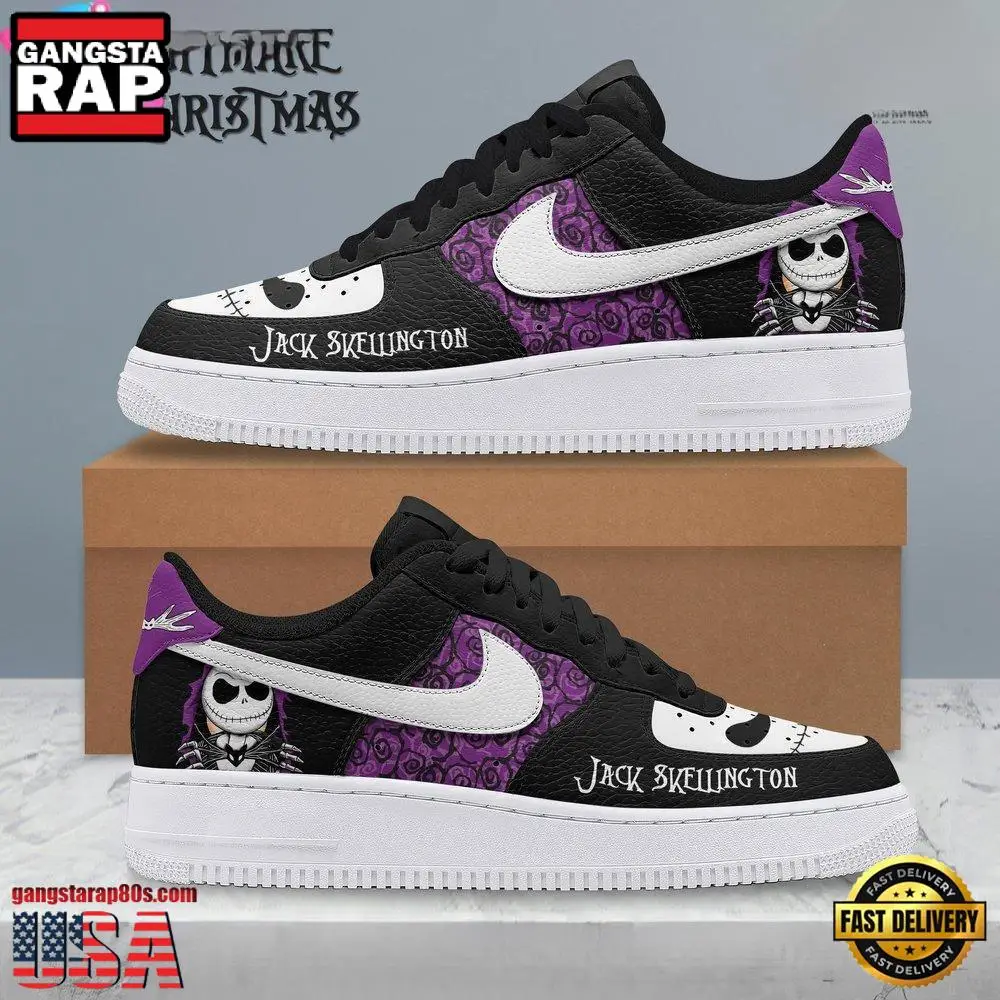 The Nightmare Before Christmas Jack Skellington Air Force 1 Shoes Sneakers