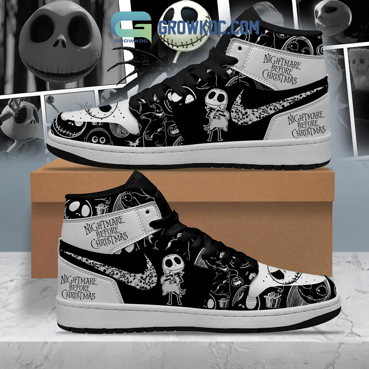 The Nightmare Before Christmas Love Air Jordan 1 Shoes