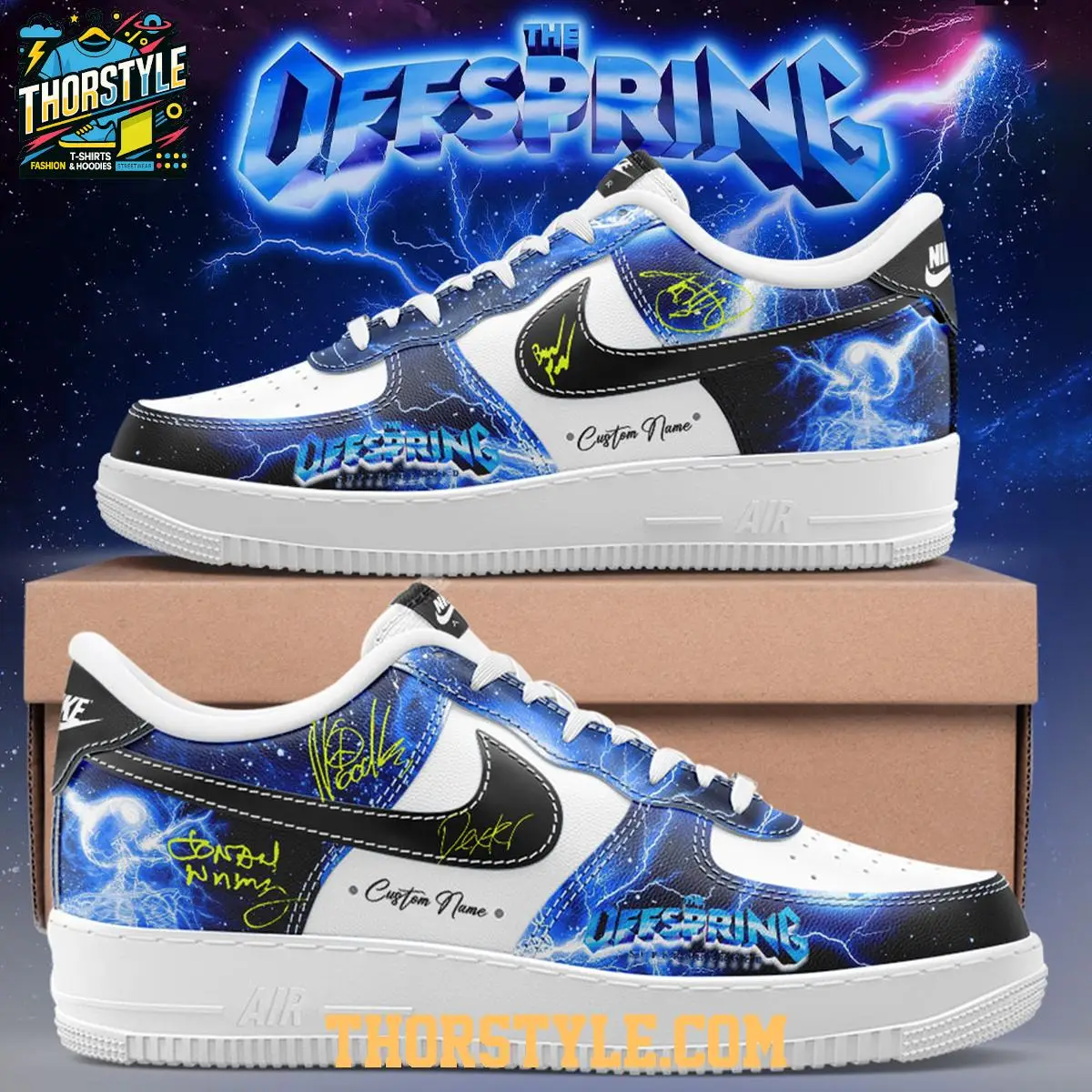 The Offspring Supercharged Worldwide In '26 Tour Personalized Air Force 1 Shoes
